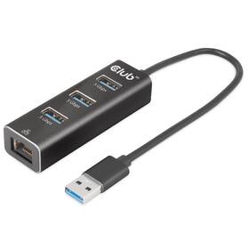 USB Hub Club3D USB-A/3x USB-A, Ethernet (CSV-1430A)