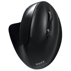 Myš PORT CONNECT Ergonomic Rechargeable (900706-BT) čierna