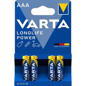 Batéria alkalická Varta Longlife Power AAA, LR03, blister 4ks (4903121414)