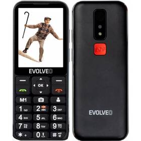Mobilný telefón Evolveo EasyPhone LT pro seniory (EP-880-LTB) čierny