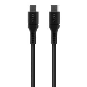 Kábel FIXED Liquid silicone USB-C/USB-C s podporou PD, 60W, 0,5m (FIXDLS-CC05-BK) čierny