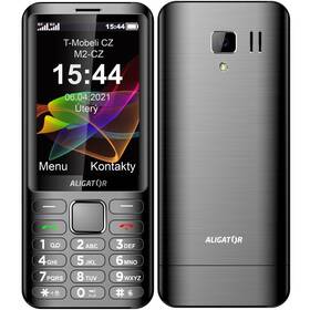 Mobilný telefón Aligator D950 Dual Sim (AD950AT) sivý - zánovný - 12 mesiacov záruka