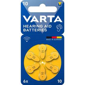Batéria do načúvacích prístrojov Varta Hearing Aid Battery 10, blistr 6ks (24610101416)