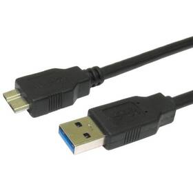 Kábel AQ USB 3.0/micro USB, 0,5m (xaqcc66005) čierny