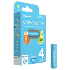 Batéria nabíjacia Panasonic Eneloop Lite AAA, HR03, 550mAh, Ni-MH, blistr 4ks (BK-4LCCE/4BE)