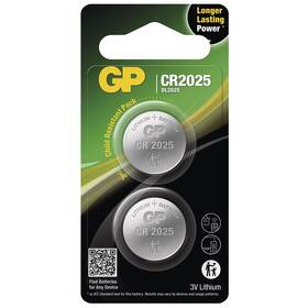Batéria lítiová GP CR2025, blister 2 ks (B15253)