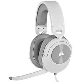 Headset Corsair HS55 Stereo biely - rozbalený - 24 mesiacov záruka