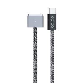 Nabíjací kábel Epico USB-C/MagSafe 3, 140W, 2m (9915111900089) sivý