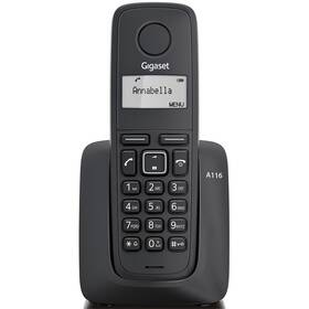 Domáci telefón Gigaset A116 (S30852-H2801-R601) čierny