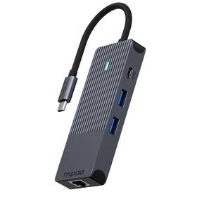 Dokovacia stanica Rapoo 8-in-1 USB-C Multiport (UCM-2004) čierna
