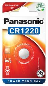 Batéria lítiová Panasonic CR1220, blister 1ks (CR-1220EL/1B)