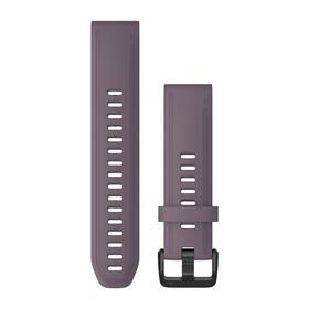 Remienok Garmin QuickFit 20mm, silikónový, fialový, čierna pracka (010-12871-00)