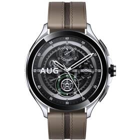 Inteligentné hodinky Xiaomi Watch 2 Pro LTE 46mm - Silver / Brown Elegant Band (47002)
