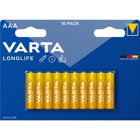 Batéria alkalická Varta Longlife AAA, LR03, blister 10ks (4103101461)