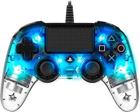 Gamepad Nacon Wired Compact Controller pro PS4 (ps4hwnaconwicccblue) modrý/priehľadný