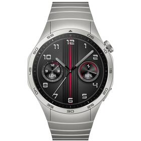 Huawei Watch GT 4 46 mm - Silver + Stainless Steel Strap