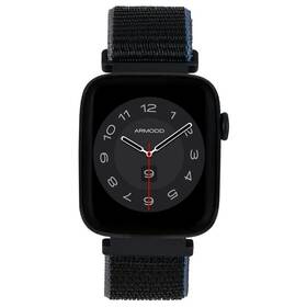 Inteligentné hodinky ARMODD Squarz 9 Pro - černá s nylonovým řemínkem + silikonový řemínek (9014)