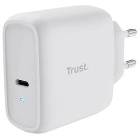Sieťový adaptér Trust Maxo 65 W USB-C s káblom USB-C/USB-C, 2 m - biely (25139) biely