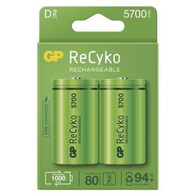 Batéria nabíjacia GP ReCyko, HR20, D, 5700mAh, NiMH, krabička 2ks (B2145)