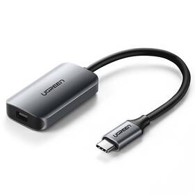 Redukcia UGREEN USB-C/Mini DiplayPort (60351) sivá
