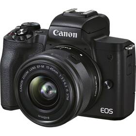 Digitálny fotoaparát Canon EOS M50 Mark II + EF-M 15-45 (4728C007) čierny