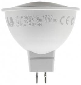 LED žiarovka Tesla bodová, 6W, GU5.3, teplá biela (MR160630-5)