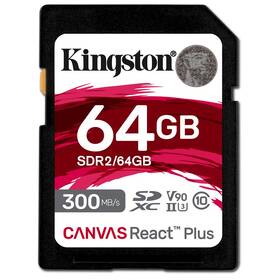Pamäťová karta Kingston Canvas React Plus 64GB SDXC UHS-II (300R/260W) (SDR2/64GB)