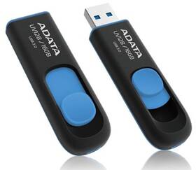 USB flashdisk ADATA UV128 16GB (AUV128-16G-RBE) čierny/modrý