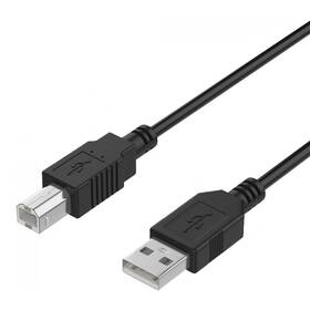 Kábel WG USB/USB-B, 1,5m (9687) čierny