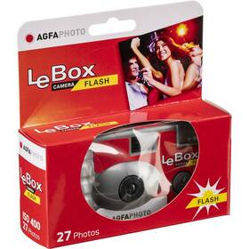 Digitálny fotoaparát AgfaPhoto LeBox Flash sivý/červený