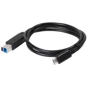 Kábel Club3D USB-C/USB-B, M/M, 1m (CAC-1524) čierny