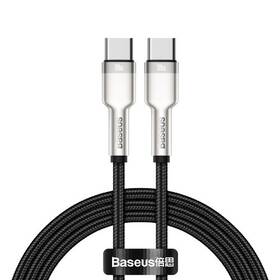 Kábel Baseus Cafule Series USB-C/USB-C 100W 2m (CATJK-D01) čierny - zánovný - 12 mesiacov záruka