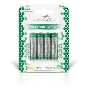 Batéria nabíjacia ETA AAA, HR03, 950mAh, Ni-MH, blistr 4ks (R03CHARGE9504)