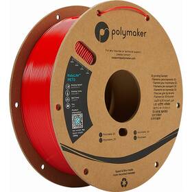 Tlačová struna (filament) Polymaker PolyLite PETG, 1,75 mm, 1 kg (PB01004) červená