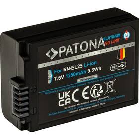 Batéria PATONA pre foto Nikon EN-EL25 1250mAh Li-Ion Platinum, USB-C (1398)