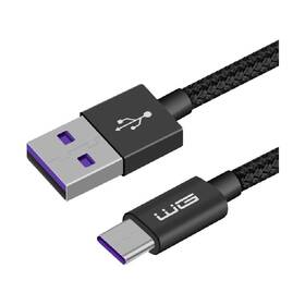 Kábel WG Super Charge USB/USB-C, 1m (7956) čierny