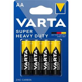 Batérie zinkovo-uhlíková Varta Super Heavy Duty AA, R06, blister 4ks (2006101414)