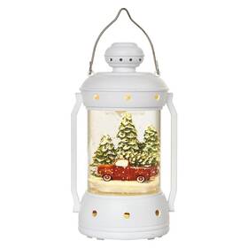 LED dekorácie EMOS vianočná lampáš, 19,5 cm, 3x AA, vnútorná, teplá biela, časovač (DCLW07)