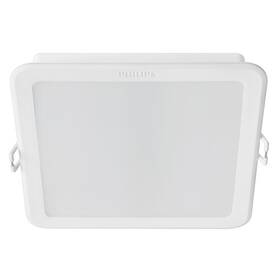 Vstavané svietidlo Philips Meson 125 SQ, teplá biela (8720169174009) biele