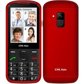 Mobilný telefón CPA Halo 18 Senior s nabíjecím stojánkem (TELMY1018RE) červený