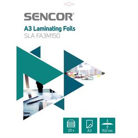 Laminovacie fólie Sencor SLA FA3M150 A3, 150mic, 25ks (45011741)