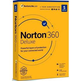 Softvér Norton 360 DELUXE 50GB CZ 1 uživatel / 5 zařízení / 12 měsíců (BOX) (21415000)