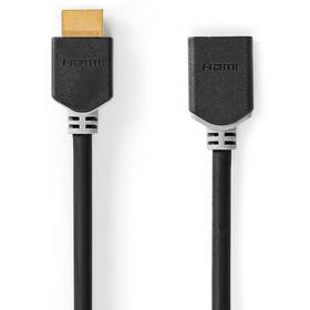 Kábel Nedis High Speed ​​HDMI s ethernetom, 4K 60 Hz, 18 Gbps, predlžovací, 1 m (CVBW34090AT10) antracitová farba