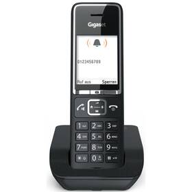Domáci telefón Gigaset Comfort 550 (S30852-H3001-R604) čierny - rozbalený - 24 mesiacov záruka