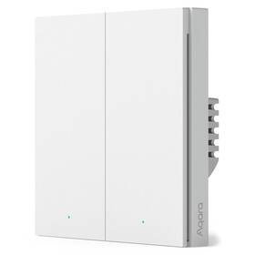 Vypínač Aqara Smart Wall Switch H1 EU (With Neutral, Double Rocker) (WS-EUK04) biely