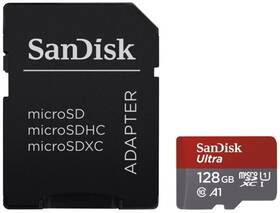 Pamäťová karta SanDisk Micro SDXC Ultra Android 128 GB UHS-I U1 (100R/10W) + adaptér (SDSQUAR-128G-GN6MA) čierna