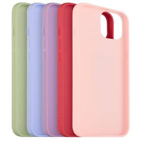 Set krytov na mobil FIXED Story na Apple iPhone 12/12 Pro (FIXST-558-5SET2) červený/modrý/zelený/ružový/fialový