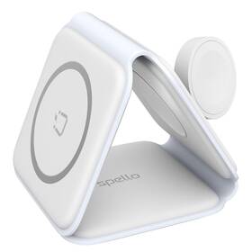 Bezdrôtová nabíjačka Spello by Epico 3v1 Portable Wireless, skládací (9915101100129) biela