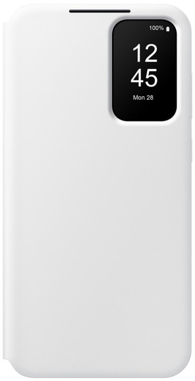 Puzdro na mobil flipové Samsung Smart View na Samsung Galaxy A35 - biele