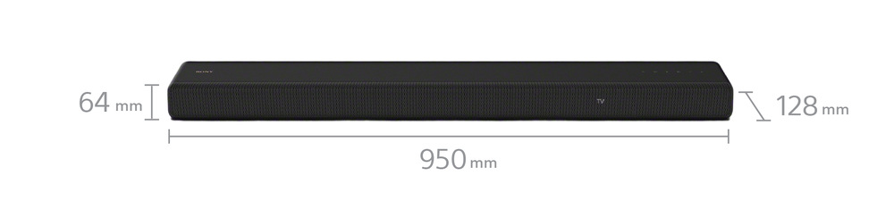 Soundbar Sony HT-A3000, rozmery